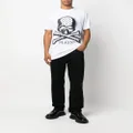 Philipp Plein skull-print rhinestone T-shirt - White
