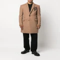 Philipp Plein Gothic Plein single-breasted coat - Brown