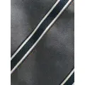 Brunello Cucinelli stripe-print satin tie - Grey