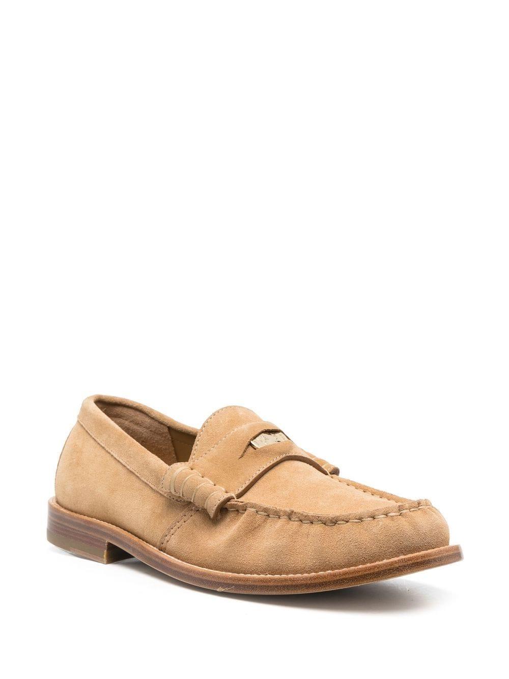 RHUDE suede penny loafers - Brown
