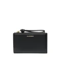 Jil Sander small bi-fold leather purse - Black