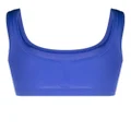 Hanro cropped scoop-neck bra - Blue