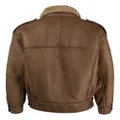 A.N.G.E.L.O. Vintage Cult 1990s shearling-lined leather jacket - Brown