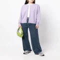CHOCOOLATE fine-knit cotton cardigan - Purple