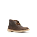 Clarks Originals Beeswax-coated leather ankle boots - Brown