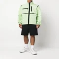 The North Face chest logo-print zipped jacket - Green