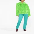 MSGM faux-fur jacket - Green