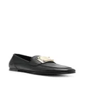 Dolce & Gabbana logo-tag leather loafers - Black