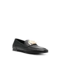 Dolce & Gabbana logo-tag leather loafers - Black