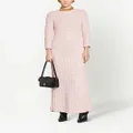 Balenciaga button-fastening tweed dress - Pink
