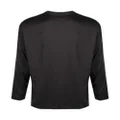 TOM FORD half-button silk-blend shirt - Black