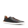 Zegna triple-stitch low-top sneakers - Blue