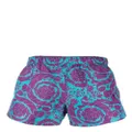 Versace Barocco-print swimming shorts - Purple
