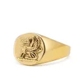 Nialaya Jewelry Lion Crest signet ring - Gold