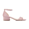 Tulleen glittered block-heel sandals - Pink