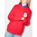032c Zen ribbed-knit jumper - Red