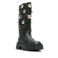 Philipp Plein stud-embellished mid-calf boots - Black