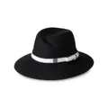 Maison Michel Virginie wool-felt fedora hat - Black