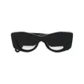 Lanvin Curb logo-plaque sunglasses - Black