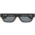 Versace Eyewear logo-detail square-frame sunglasses - Brown