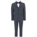 Moustache tuxedo four-piece suit - Blue