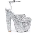 Giambattista Valli sparkle platform heels - Grey