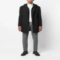 Corneliani single-breasted hooded lightweight jacket - Black