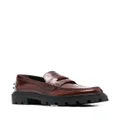 Tod's spike-stud embellished loafers - Brown
