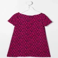 Versace Kids La Greca-print short-sleeve dress - Pink