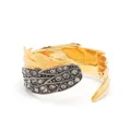 Zadig&Voltaire feathered crystal-embellished ring - Gold
