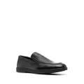 Casadei debossed-logo leather loafers - Black