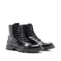 Diesel D-Hammer W lace-up leather boots - Black