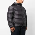 Stone Island quilted panelled down jacket - Black