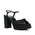Saint Laurent Bianca 85mm platform sandals - Black