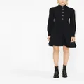 Moschino A-line mini shirt dress - Black