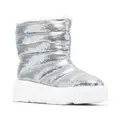 Casadei 80mm sequin-embellished chunky boots - Grey