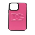 Dolce & Gabbana embossed-logo iPhone 13 Pro Max case - Pink
