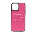 Dolce & Gabbana embossed-logo iPhone 13 Pro Max case - Pink