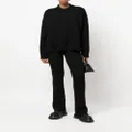 Rick Owens ribbed-knit bootcut trousers - Black