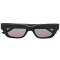 Balenciaga Eyewear side logo-plaque sunglasses - Black