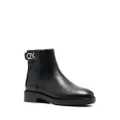 Calvin Klein 35mm logo-plaque ankle boots - Black