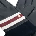 Tommy Hilfiger logo-plaque leather gloves - Blue