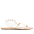 Ancient Greek Sandals scallop-hem flat sandals - White