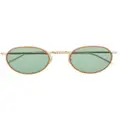 Garrett Leight round-frame sunglasses - Neutrals