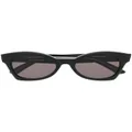 Balenciaga Eyewear logo-print square-frame sunglasses - Black