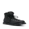 Premiata padded-ankle lace-up boots - Black