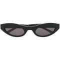 Balenciaga Eyewear logo-embossed round-frame sunglasses - Black
