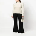 Alberta Ferretti knitted flared trousers - Black