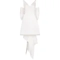Carolina Herrera oversize-bow silk mini dress - White