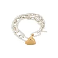 AMBUSH heart padlock bracelet - Silver